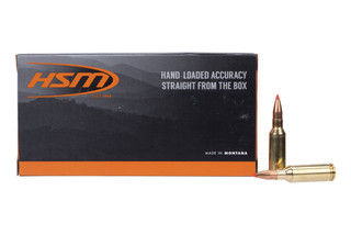 HSM 75 grain 6mm ARC ammunition for hunting.